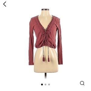 NWOT American Eagle Tie Front Top